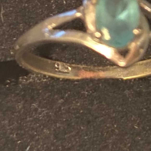 💙LIGHT BLUE GEM STERLING SILVER RING💙  NWT - Picture 2 of 5